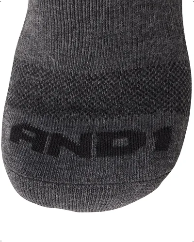 Vista 5 de AND1 Calcetines tipo tripulación para hombre - Paquete de 12 calcetines deportivos acolchados de alto rendimiento que absorben la humedad y son