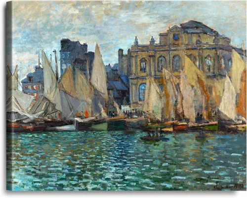 Vista 246 de A&T ARTWORK Antibes Seen from The Salis Gardens de Claude Monet Las Obras de Arte Clásico Mundial Reproducciones, Impresiones de Arte en Lienzo