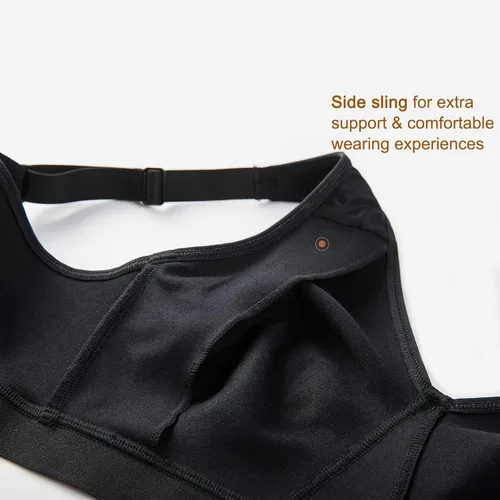 Vista 4 de AISILIN Brasier inalámbrico de talla grande para mujer, soporte de algodón, comodidad y sin forro