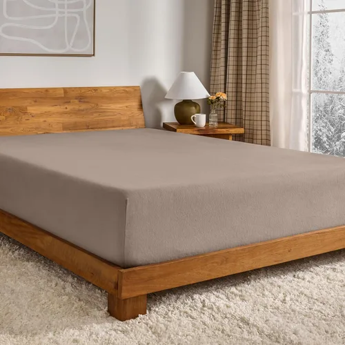 Vista 9 de Bare Home – Sábana bajera ajustable, 100% franela de algodón