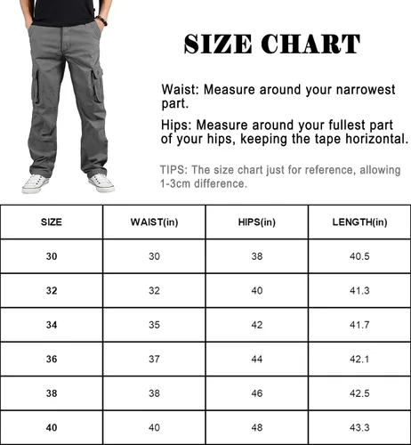 Vista 7 de TIANBA Pantalones militares de senderismo para hombre, pantalones casuales para exteriores, ligeros, tácticos, con múltiples bolsillos