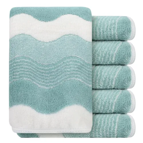 Vista 39 de SINLAND Paños faciales de microfibra de secado rápido toallita de lavado de 8 x 8 pulgadas paño de lavado facial absorbente suave paños removedores