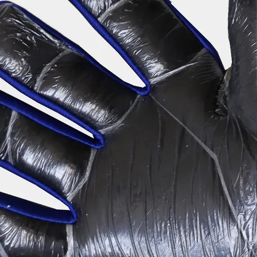 Vista 5 de Guantes de portero de portero para adultos y jóvenes, guantes de portero de fútbol con palma de látex antideslizante en relieve, sin muñeca