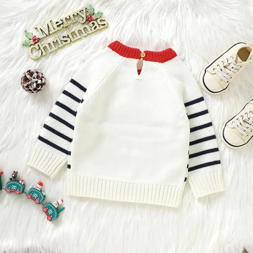 Vista 4 de ACMOLIN Suéter de punto de manga larga para bebé, niña, niño, Navidad, ropa de otoño e invierno