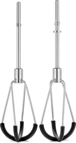 Vista 5 de KitchenAid Paquete de batidora de mano de 7 velocidades (KHM7210) con accesorio de batidor de borde flexible