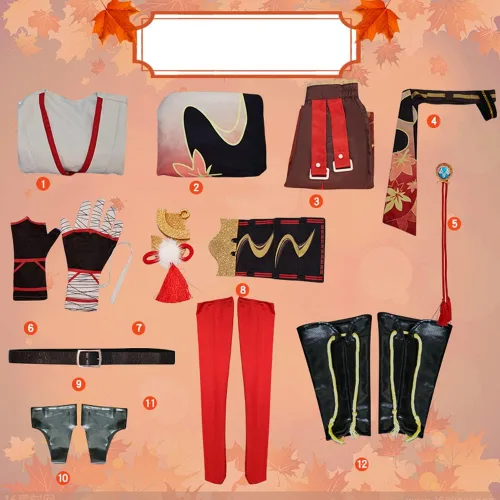 Vista 5 de DAZCOS Kaedehara Kazuha - Disfraz de cosplay para mujer para Halloween