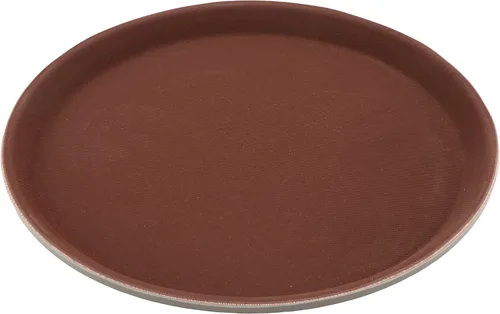 Vista 22 de G.E.T. NS-1014-BR Bandeja rectangular antideslizante de plástico sin BPA, de 10 x 14 pulgadas, color marrón