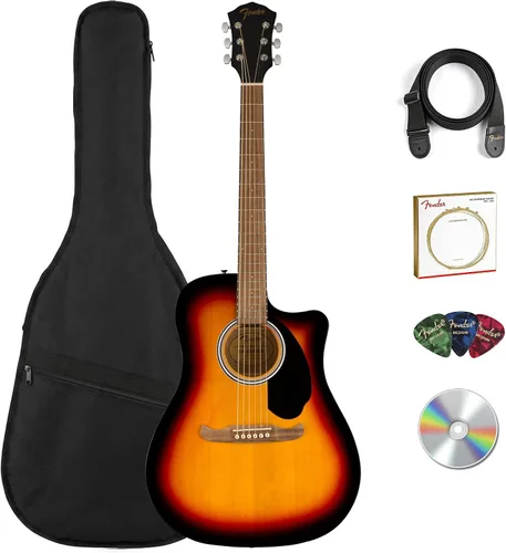 Vista 10 de Fender FA-125CE - Conjunto de guitarra electroacústica