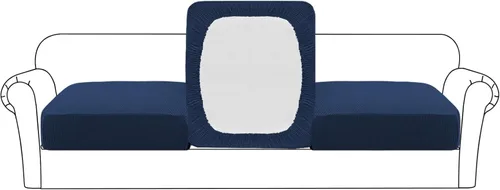 Vista 62 de Flamingo P Funda de cojín elástica de alta estiramiento para asiento de sofá, protector de muebles para sofá, funda de sofá suave y flexible