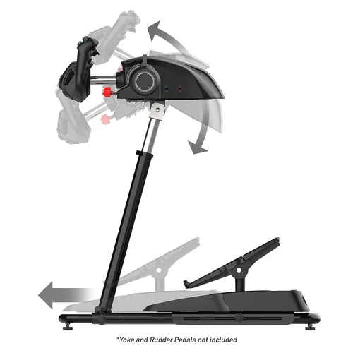Vista 4 de Turtle Beach VelocityOne Universal Stand for Flight Simulation & Racing Simulation Accessories with adjustable height design, metal construction