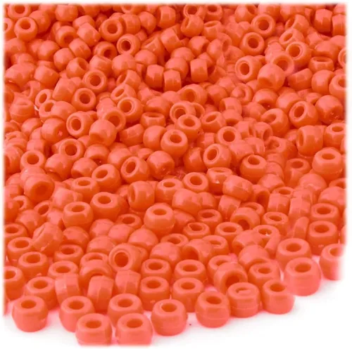 Vista 10 de The Crafts Outlet 1,000pc de plástico redondo opaco pony perlas 0.354x0.236 in (negro)