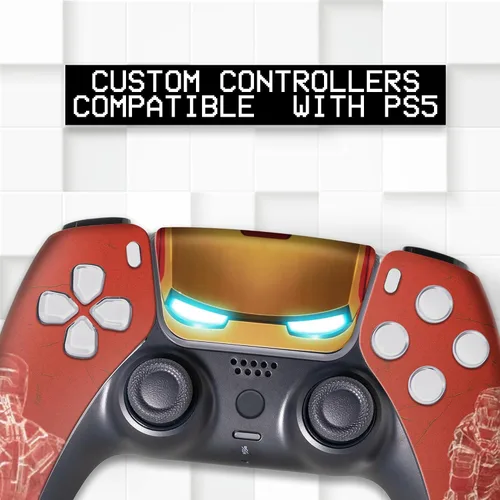 Vista 293 de Battman Custom PS-5 Controller Wireless compatible with Play-Station 5 Console by BCB Controllers Proudly Customized in USA with Permanent