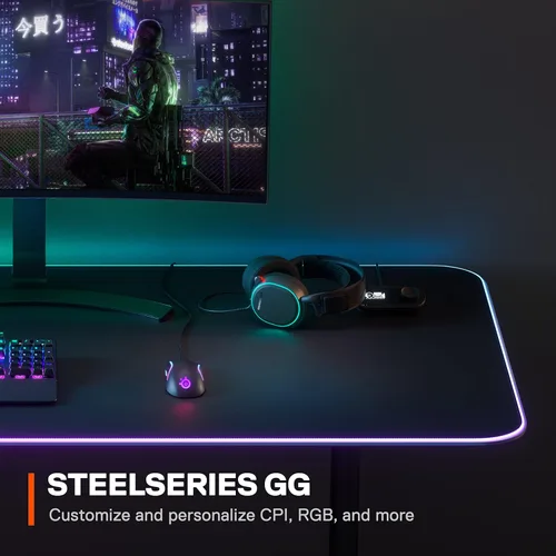 Vista 7 de SteelSeries Rival 5 mouse para videojuegos con iluminación RGB PrismSync y 9botones programables, para videojuegos FPS, MOBA, MMO y battle royale
