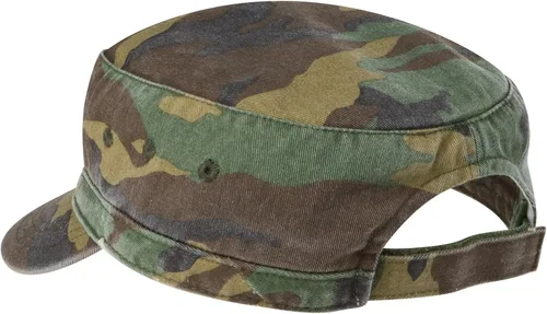 Vista 2 de Joe's USA Gorras de sarga de algodón lavado con enzimas de estilo militar en 5