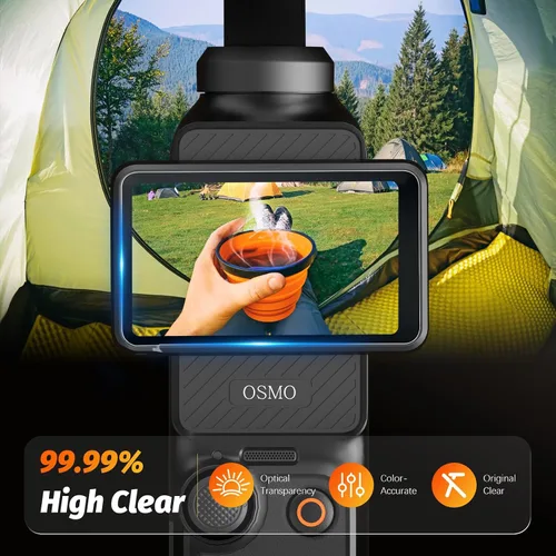 Vista 7 de AMAZEAR Protector de pantalla de lente para DJI Osmo Pocket 4/3/Xtra Muse (paquete de 6), Pocket4 Accesorios Protector de pantalla de vidrio