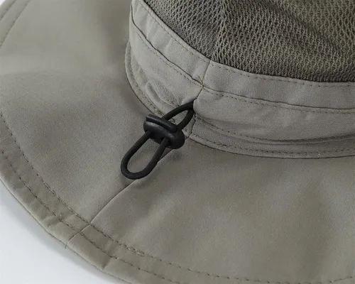 Vista 3 de Connectyle Sombrero de sol Boonie para hombre, protección UV, pesca, senderismo, camping, sombrero