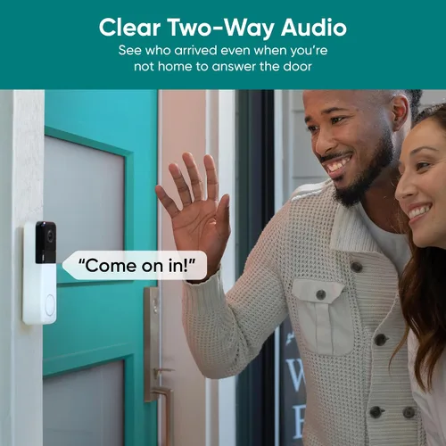 Vista 5 de Wyze Timbre inalámbrico con video Doorbell Pro (timbre incluido), video HD 1440, relación de aspecto 1:1: 1: vista de pies a cabeza, audio