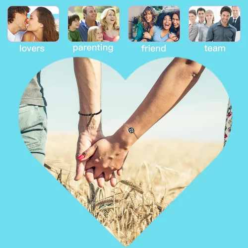 Vista 3 de EAOYAO Long Distance Touch Bracelets, Couples Bracelets, Remote Smart Matching Couples Bracelet for Couples Suitable for Long Distance Relationship