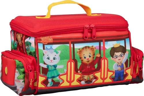 Vista 9 de Daniel Tiger's Neighborhood - Bolsa de almuerzo aislada para niños, bolsa preescolar Daniel Tiger - Amarillo
