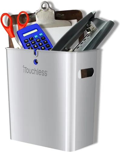 Vista 3 de iTouchless SlimGiant - Organizador de archivos, 4.2 galones con asas