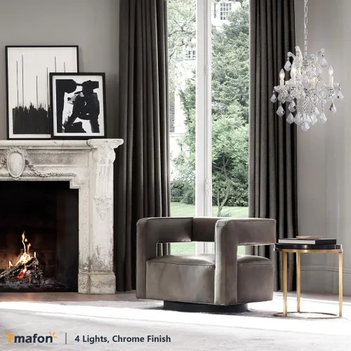 Vista 5 de Candelabros modernos de cristal para comedor, pequeños cristales para dormitorio, comedor, pasillo, isla de cocina, baño, armario