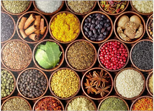 Vista 9 de MyPuzzle Spices in Round Bowls - Rompecabezas de 100 piezas prémium para adultos