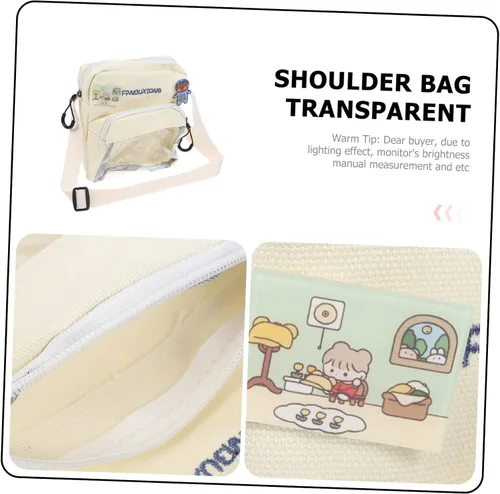 Vista 3 de VALICLUD 1PC crossbody sling bag shoulder purses for women crossbody carteras para mujer de colgar hombro Women bag Shoulder Bag Transparent PVC