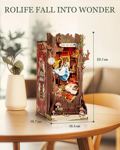 Vista 6 de Rolife Kits de rincón de libros DIY (Sakura Wine Alley+Fall into Wonder)