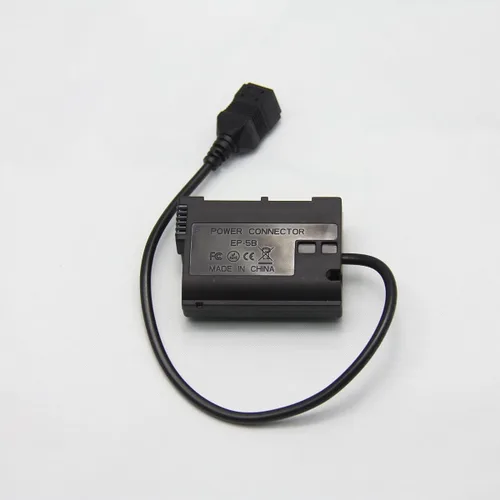 Vista 9 de Glorich EP-5B Acoplador DC EN-EL15 EN-EL15a Batería ficticia EH-5 Adaptador de fuente de alimentación de CA Conector de alimentación para Nikon 1 V1