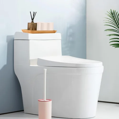 Vista 5 de Bandeja de tocador de bambú, bandeja de encimera de baño, organizador rectangular de madera para dispensador de jabón, velas, joyas, perfumes, 9.8 x