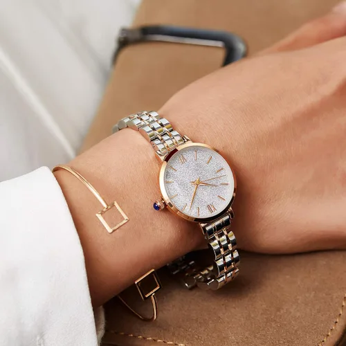 Vista 4 de SURVAN WatchDesigner Wrist Watches for Women Japanese Quartz Fashion Waterproof Womens Watch Crystal Dial Leather Strap Adjustable Bracelet Wrist