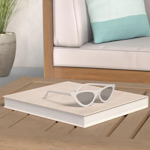 Vista 2 de OZPYKAE Gafas de sol para mujer, estilo vintage, montura de plástico, estilo retro, estilo de ojo de gato