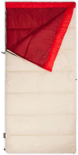 Vista 9 de Coleman Flatlands 30/40/50°F Sleeping Bag, Made from 100% Recycled Material, Big & Tall Options, Cool-Weather Sleeping Bag for Camping, Sleepovers