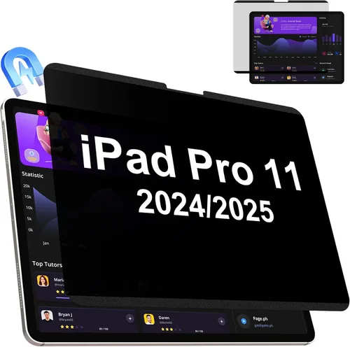 Vista 8 de IPROKKO Protector de pantalla magnético de privacidad compatible con iPad de 9ª, 8ª, 7ª generación de 10.2 pulgadas (2021/2020/2019) y iPad Air 3th