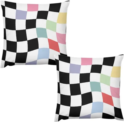 Vista 13 de Juego de 2 fundas de almohada florales retro de los años 70, Groovy Funky Hippie Flor Naranja Estética Boho Fundas de Almohada de 16 x 16 pulgadas