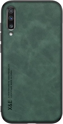 Vista 6 de Kepuch Silklike Funda para Samsung Galaxy A70 - Cubierta Parachoques Placa De Metal Incorporada Para Samsung Galaxy A70 - Gris