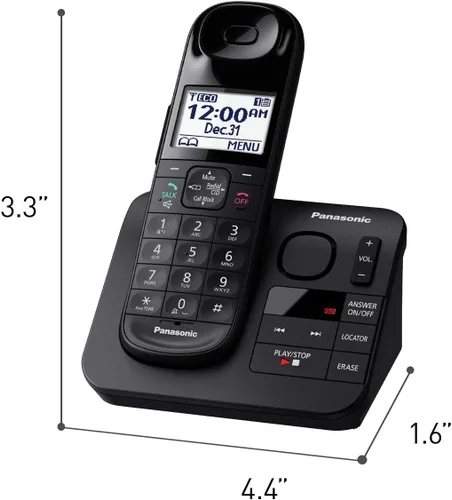 Vista 3 de Teléfono fijo Panasonic KX-TGL432B Dect_6.0, 2 unidades, color negro