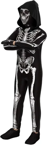 Vista 5 de Cupohus' Unisex Skeleton Jumpsuit - Scary Black and White Halloween Jumpsuit Costume