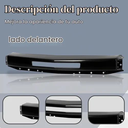 Vista 3 de CarPartsDepot Barra frontal para parachoques delantero para Chevy Silverado Negro