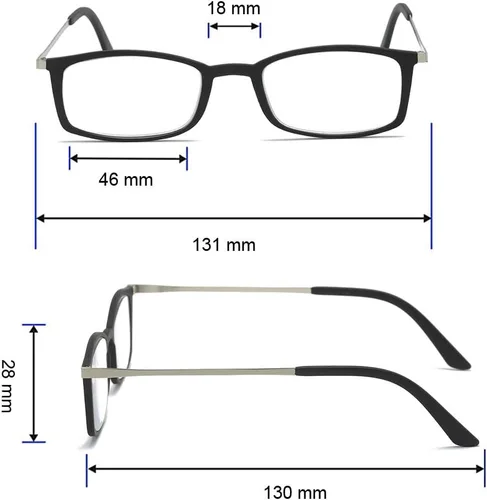 Vista 3 de Ultra-thin anti-blue reading glasses anti-glare glasses