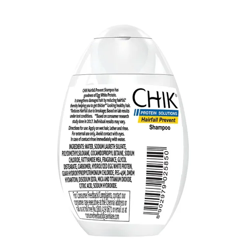 Vista 2 de Chik Protein Solutions - Hairfall Prevent Egg White Shampoo - 5.9 fl oz para cabello grueso y saludable.
