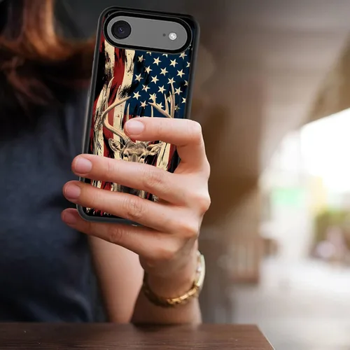 Vista 2 de Funda para iPhone Air, funda tipo cartera con ranura para tarjeta oculta, a prueba de golpes, TPU y PC, funda protectora de doble capa para iPhone