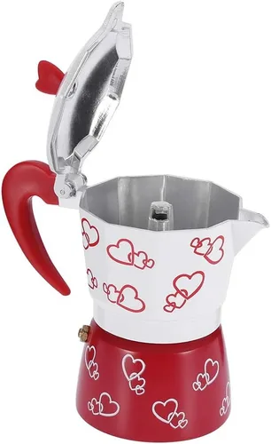 Vista 9 de Fdit Cafetera espresso de aluminio para uso en la oficina en casa, cafetera doméstica (L)