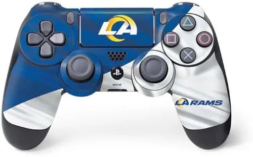 Vista 11 de Los Angeles Rams NFL PS4 Pro/slim driver Piel – Los Angeles Rams Blanco y Negro