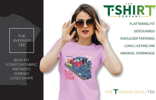 Vista 5 de The Tshirt Company - Camisetas gráficas para mujeres y hombres, camisetas negras de diseñador con estampados únicos y modernos cara divertida
