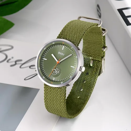 Vista 7 de Relojes deportivos impermeables para mujer, correa de nailon, reloj analógico de cuarzo, regalo para niñas y señoras