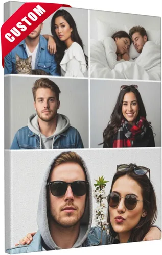 Vista 8 de Nxwdwqa Impresiones en Lienzo Personalizadas con Tus Fotos Impresas, Arte de Pared en Lienzo Personalizado, Sube Tu Foto al Arte de Pared, Regalo