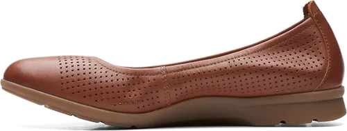 Vista 6 de Clarks Jenette Ease para mujer, Bronceado Cuero