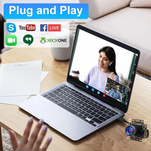 Vista 4 de Módulo de cámara USB de 16 MP, gran angular de 110 grados sin distorsión, Ultra HD 3496P, Plug and Play, compatible