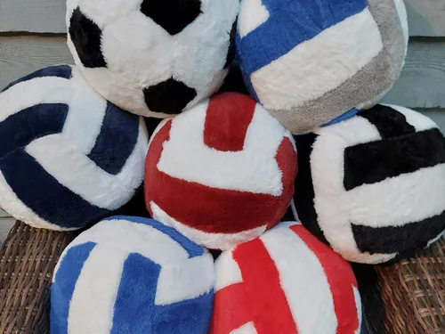 Vista 3 de Balones de fútbol de felpa de gran tamaño, almohada de pelota de fútbol súper suave, pelota de fútbol rellena, regalos de fútbol, almohadas